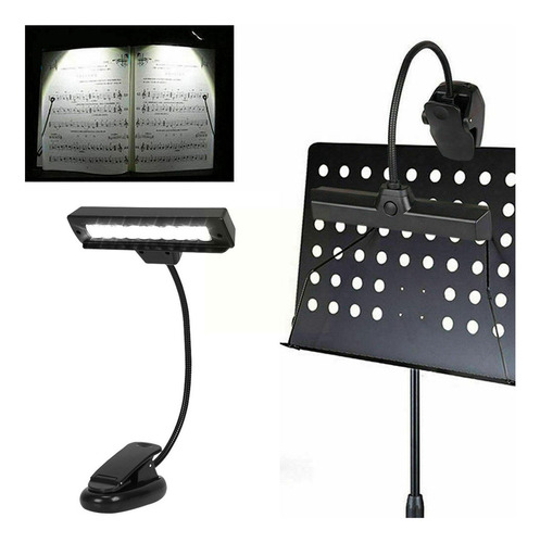 10 Luces Led Para Piano, Luces Para Atriles Con Clip