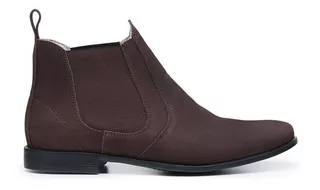 Bota Botina Masculina Chelsea Boots Em Couro Legitimo Luxo