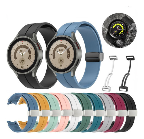 4 Correas Magnéticas Para Samsung Galaxy Watch 5 Pro 4 Class