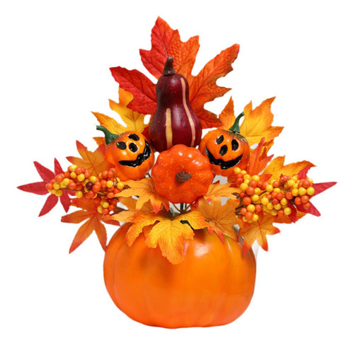 Adorno De Calabaza De Halloween, Centro De Mesa De Estilo F