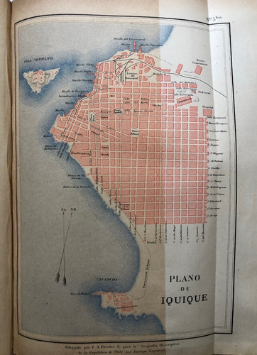 Atlas Chile Mapas Planos Geografia Descriptiva 1897 Censo