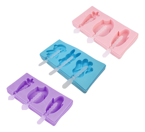 Molde de sorvete, balde de silicone, cores variadas