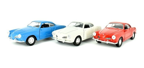 Volkswagen Karmann Ghia Coupe Set 3 Piezas Welly Escala 1/32