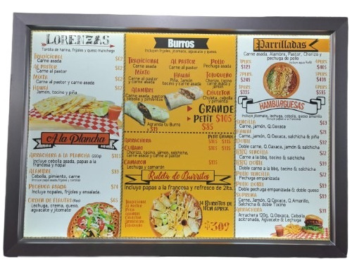 4 Marcos De Luz 40x60 Excelente Para Interiores Menus Poster