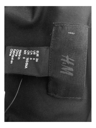 Vestido Largo Fiesta Manga Larga Tajo Escote H&m Mujer Nuevo