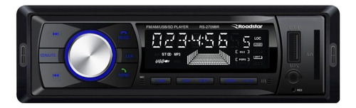 Som automotivo Roadstar RS-2709 com USB, bluetooth e leitor de cartão SD