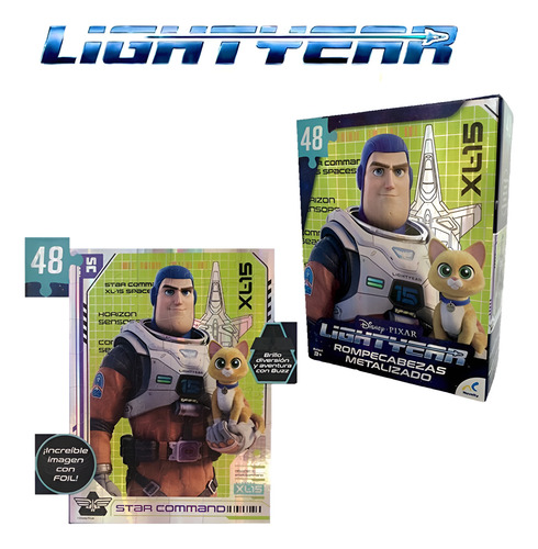 Rompecabezas Metalizado 48 Piezas Lightyear Novelty