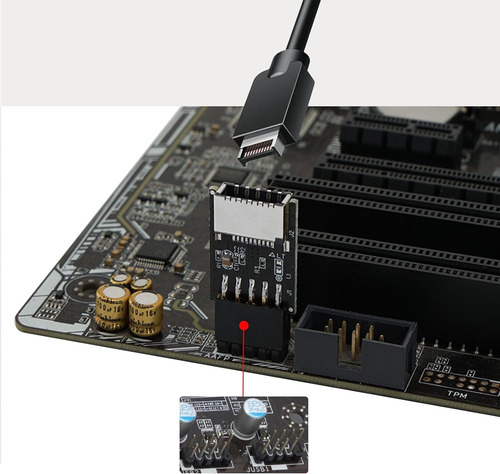 Adaptador Usb 2.0 Macho A Usb 3.1 Tipo E Hembra