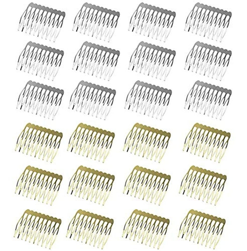 30 Unids 10 Dientes Peines Para El Cabello Velo De Novia De