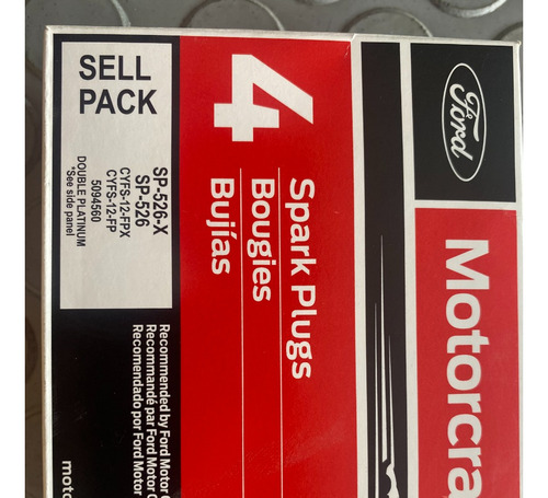 Bujia Motorcraft Sp-526 Sp-526x Doble Platino 6pzs