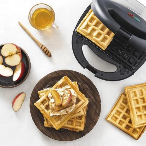 Waflera Sandwichera Ultracomb Grill Panini 3 En 1 con 3 Placas Intercambiables Color Negro