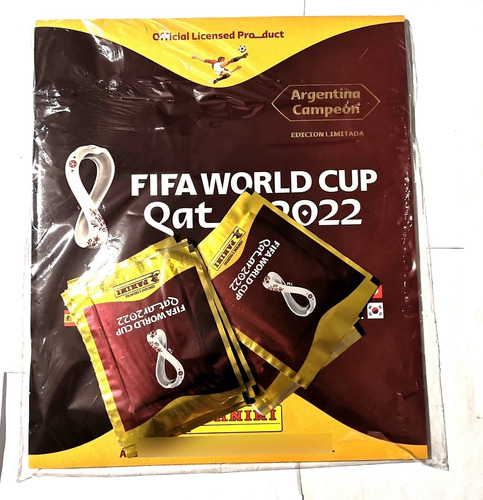 Álbum Panini + 5 Sobres Fifa World Cup Qatar 2022.