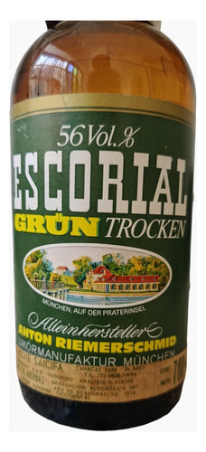 Licor Alemán Escorial Grün Trocken 56% Y Ratzeputz 58%