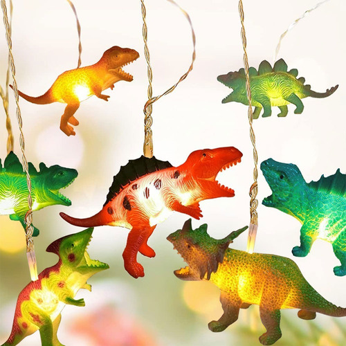 Jugetes Para Niños 10 Luce Led Dinosaurio Regalo Decoración