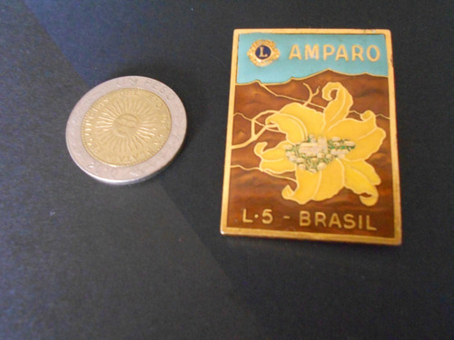 Lucheto Pin Prendedor Club De Leones - Amparo -brasil - L. 5