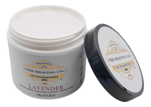 The Shaving Co Kit Rastrillo Negro Crema De Afeitar Lavanda