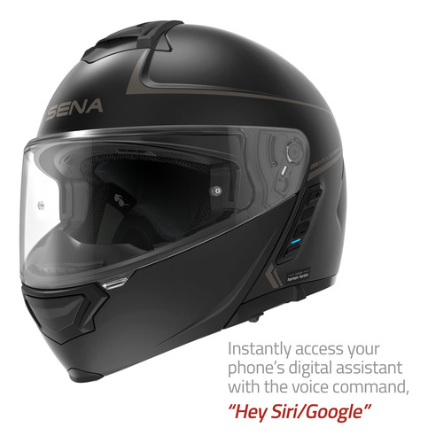 Casco Sena Impulse Dot, Modular, Con Bluetooth, Color Blanco