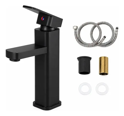 Heemli Quadrada Torneira Monocomando Banheiro, Quente/frio - R$ 48,05