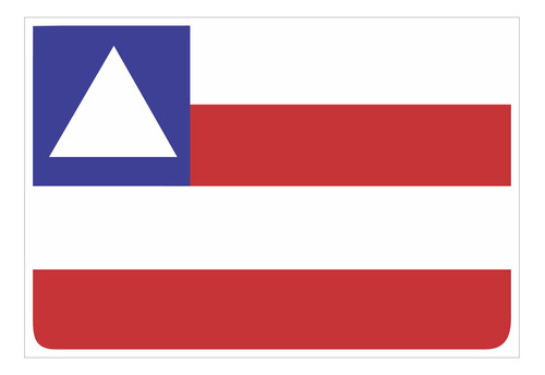 Adesivo Bandeira Bahia Resinado 4x6cm Bd22