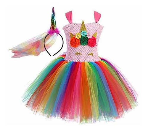 Disfraces Niñas - Vestido De Unicornio Tutu Dreams Para Niña