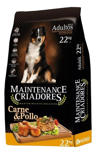 Alimento Maintenance Criadores s para perro adulto todos los tamaños sabor carne y pollo en bolsa de 22kg