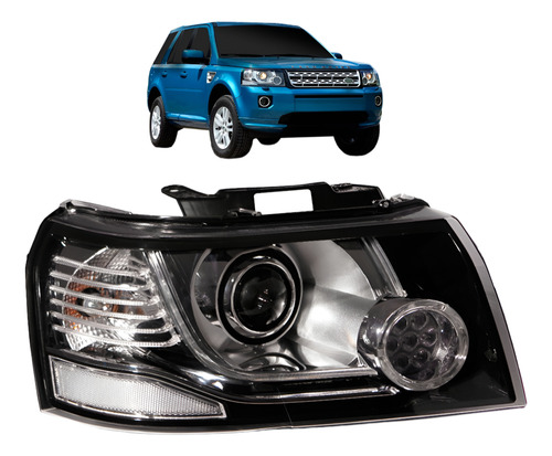 Farol Freelander 2 2006 A 2013 D3s C/led Cromada 12 Pinos