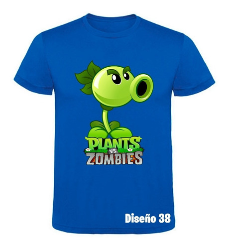 Remera Adulto Plantas Vs Zombies 100% Algodón