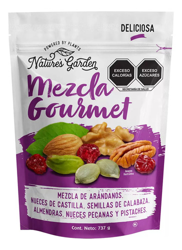 Mezcla Gourmet De Nueces Y Semillas 737g Nature´s Garden 
