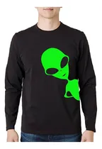 Comprar Playera Alien Extraterrestre Ovni Humans Alien Manga Larga