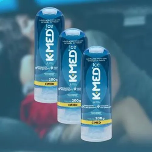 Kit 3 Lubricante Íntimo K-med Ice Gel Sexual Helado 200g