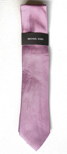 Corbata Michael Kors Seda Hombre Elegante Rosa Diamantes