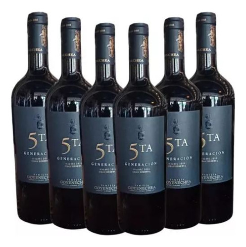 Vino Quinta Generación Cabernet Sauvignon 750ml X6 Un