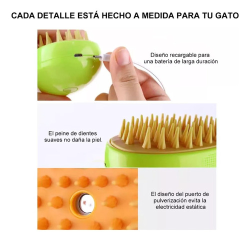 Ad 2 Piezas Cepillo De Vapor 3 En 1 Para Pomeranian