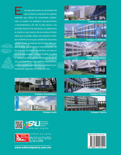 Fundamentos de economia, de Cue Mancera, Agustín. Editorial Grupo Editorial Patria, tapa blanda en español, 2017