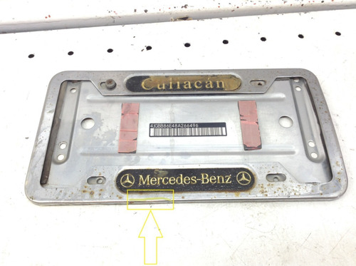 Porta Placas Cajuela Detalle Mercedes Ml350 Mod 05-08