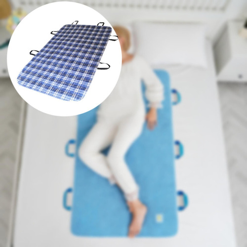 Colchoneta De Posicionamiento Con Asas Plaid Azul 80x90cm