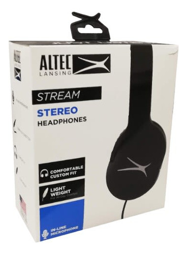 Altec Lansing Audífono Stream C/micrófono Black