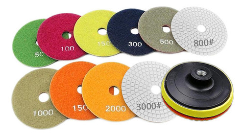 .. Discos Abrasivos De 10 Piezas, Almohadillas De 4 Pulgadas