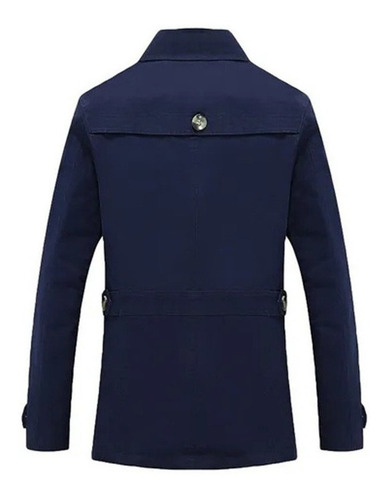 Imagen 2 de 8 de Gabardina De Moda Para Hombre Chaquetas Cortavientos De Otoñ