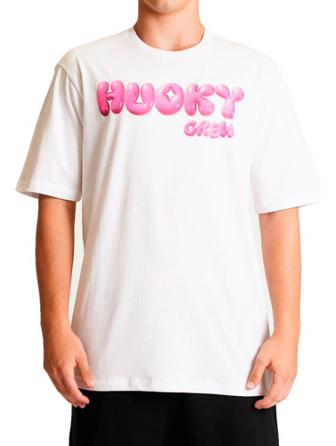 Remera Huoky Savage Estampada Manga Corta Over Size  Hombre