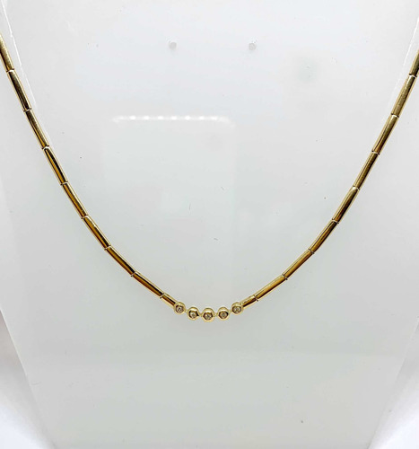 Glitter Joias - Colar H Stern Ouro E 8 Pontos Diamantes