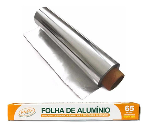 Papel Aluminio Rolo 45x65 M