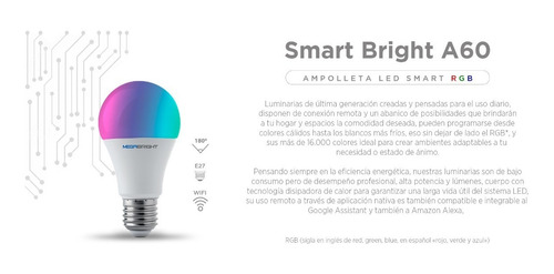 Ampolleta Inteligente Compatible Con Google Y Alexa / Eleco