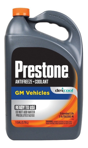 Anticongelante Refrigerante Coolant Prestone Dexcool 50/50 R