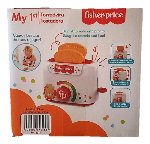 Fisher Price - My First Tostadora Con Luz Y Sonido