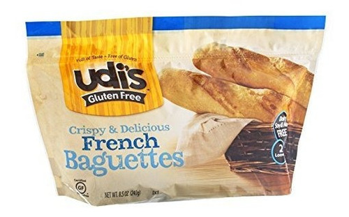 Udi Sin Gluten Baguette Francesa, 2 Baguettes Por Paquete Po