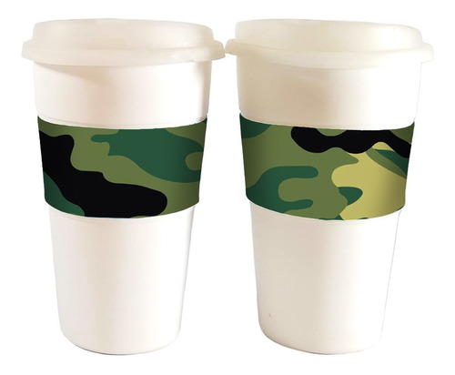 Imagen 3 de 8 de Juego De Te Café Kit Matero Neceser Camuflado Termo 1/2lt