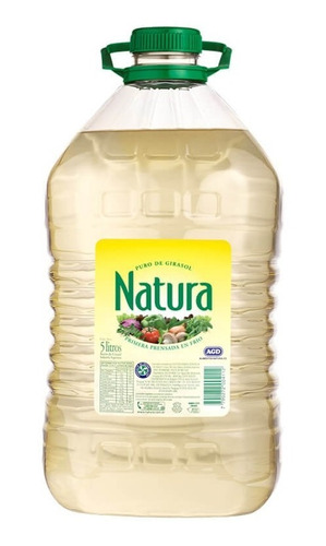 Aceite De Girasol Natura Botella 5 Lt 