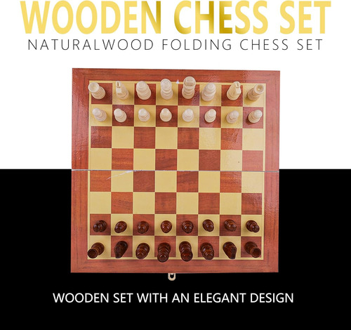 Juego De Ajedrez De Madera De 12 Pulgadas Juego De Mesa De M