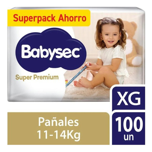 Pañales Babysec Super Premium Talla Xg 100 Un